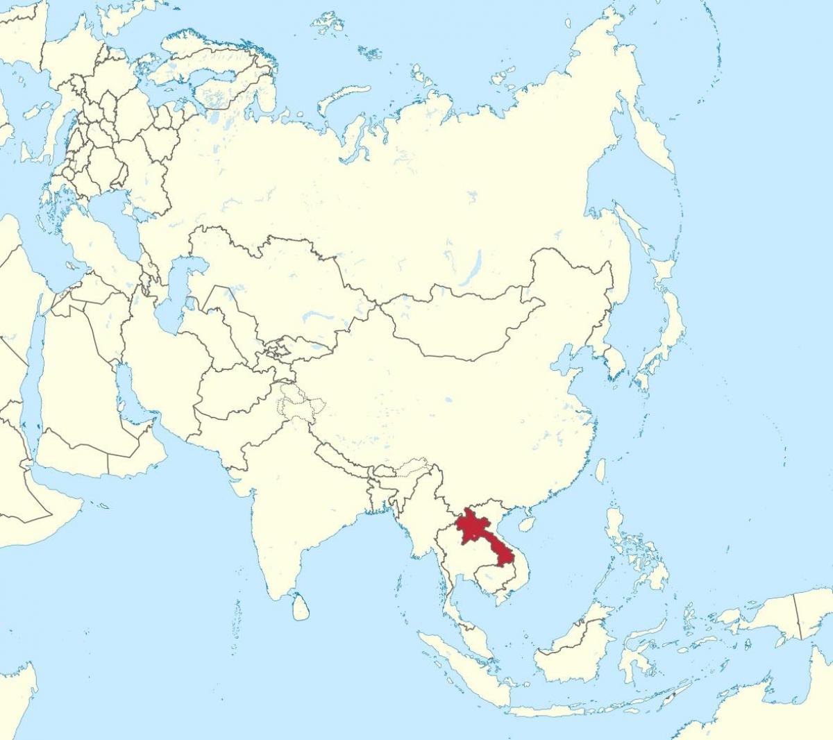 Térkép laosz ázsia