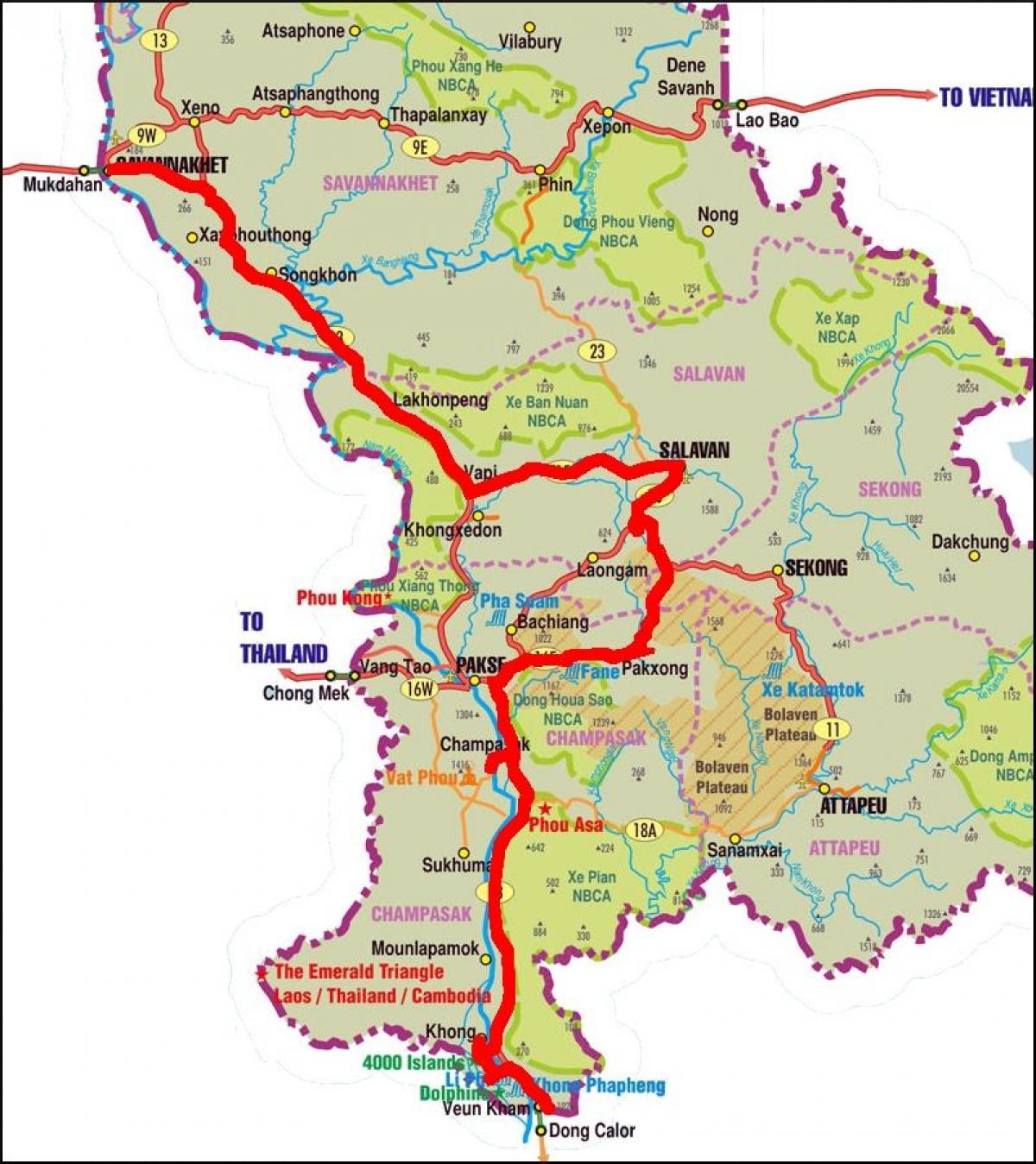 Térkép savannakhet laosz