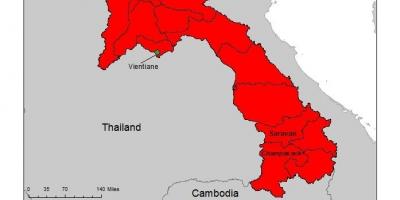 Térkép laosz malária 