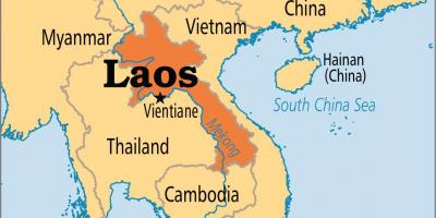 Laosz ország világ térkép