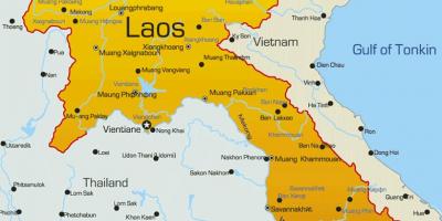 Laosz egy térképen
