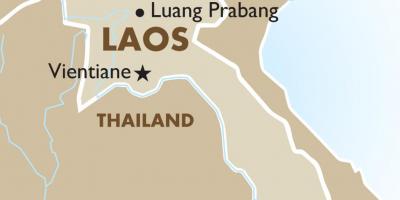 Térkép tőke laosz 